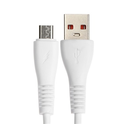 Кабель ONE DEPOT S01V, microUSB - USB, 2.4 А, 1 метр, белый