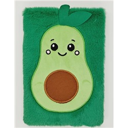 Блокнот плюшевый «Green avocado», green, 21,5х15 см, плотность 70 гр.