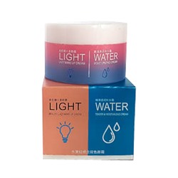 Bioaqua Light&Water; Двойной крем для ухода: увлажнение и тон, 50+50 гр.