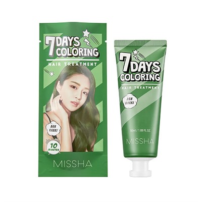 Missha 7 Days Coloring Лечебная маска-тинт для волос  [Ash Kraki] 50ml