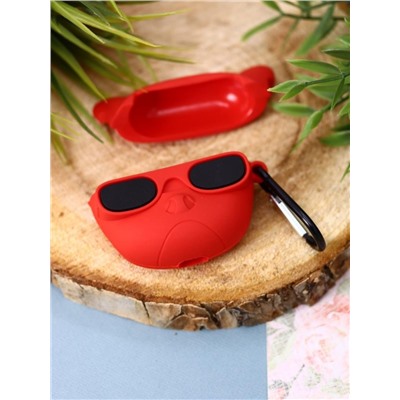 Чехол для AirPods 3 "Cool dog", red