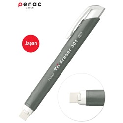 Ластик с держателем Penac Tri Eraser, выдвижной, серый корпус