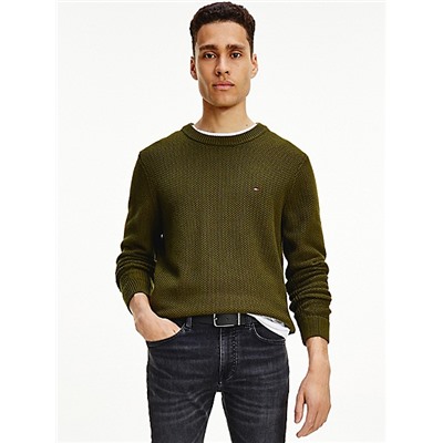 Relaxed Fit Organic Cotton Solid Sweater