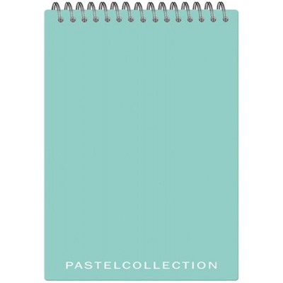 Блокнот на спирали А5 60л клетка "Pastel Collection Mint" пластиковая обложка 3410 Полином