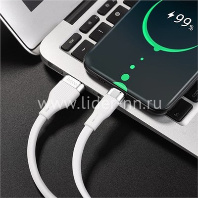 USB кабель для USB Type-C 1.2м HOCO U72 (белый)