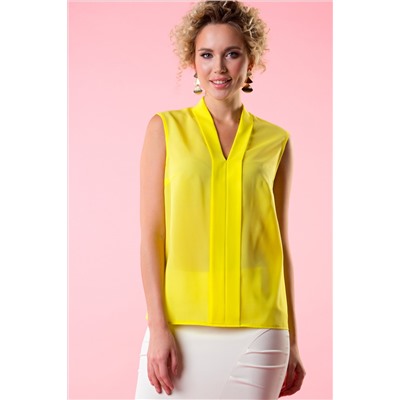 Блуза без рукавов цвет желтый (Б-69-3)