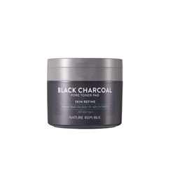 NATURE REPUBLIC Natural Made Black Charcoal Pore Toner Pad 100g (50 sheets)