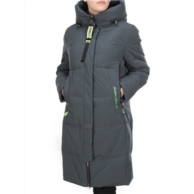 YR-965 GRAY/GREEN Куртка зимняя женская COSEEMI (200 гр. холлофайбера) размер 56