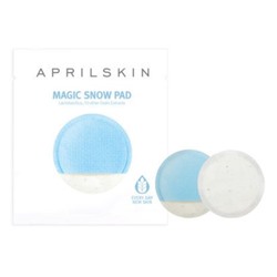 April Skin Magic Snow Осветляющий спонж-гоммаж