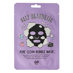 Маска для лица тканевая пузырьковая G9Skin Self Aesthetic Poreclean Bubble Mask, BERRISOM   23 мл