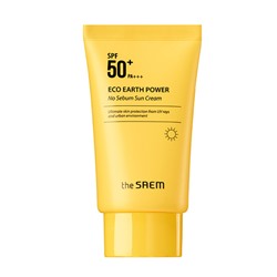 The Saem Eco Earth Power No Sebum Солнцезащитный крем для жирной кожи SPF50+ PA+++