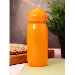 Спортивная бутылка "Classic" с трубочкой, orange (400 ml)