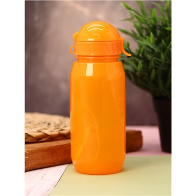 Спортивная бутылка "Classic" с трубочкой, orange (400 ml)