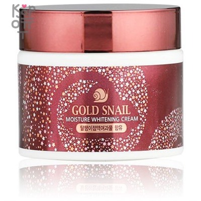 Enough Gold Snail Moisture Whitening Cream - Омолаживающий крем для лица с муцином улитки, 50мл.,
