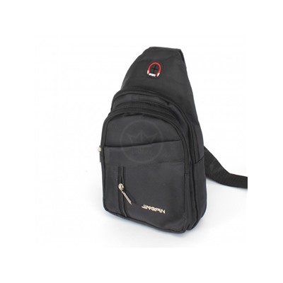 Рюкзак (сумка)  муж Battr-9902  (однолямочный),  1отд,  плечевой ремень,  3внеш карм,  черный 242041