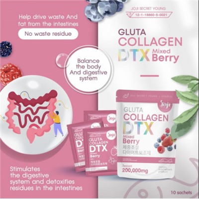Коллаген с глутатионом JOJI Gluta Collagen DTX Mixed Berry 20 gr