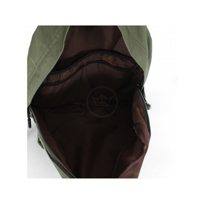 Рюкзак жен текстиль MC-9035,  1отд,  3внут+3внеш.карм,  зеленый 242205
