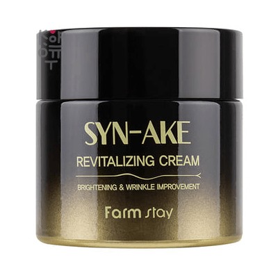 Farm Stay Syn-Ake Revitalizing Cream - Восстанавливающий крем для лица с пептидом змеиного яда, 80гр.,