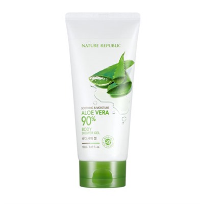 NATURE REPUBLIC Sooting&Moisture  Крем для тела с 90% экстрактом Алоэ Вера Дубль