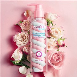 SADOER Увлажняющий лосьон для тела с цветочным ароматом Nicotinamide Marshmallow Body Lotion, 200 гр