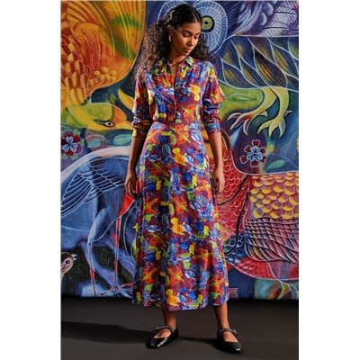 Spódnica damska maxi z kolekcji Jane Tattersfield x Medicine kolor multicolor