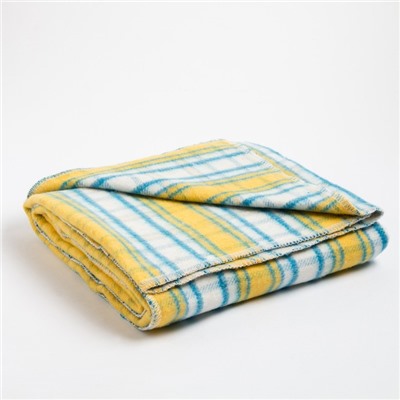 Одеяло байковое размер 90х140 см, цвет микс для универс., хл80%, полиэфир 20%, 420гр/м