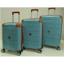 Набор из 3-х чемоданов с расширением 23101 Голубой