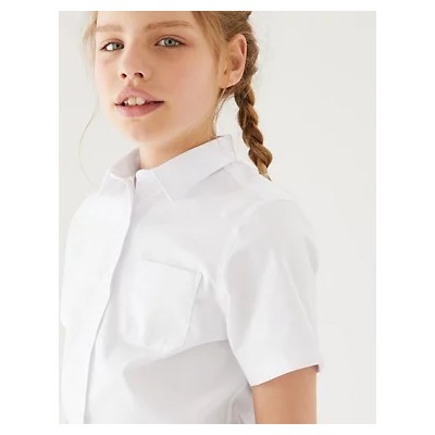 2pk Girls' Non-Iron School Shirts (2-18 Yrs)