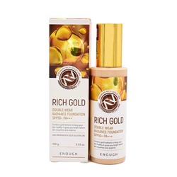 Основа тональная с золотом Rich Gold Double Wear Radiance Foundation #13, Enough, 100 г