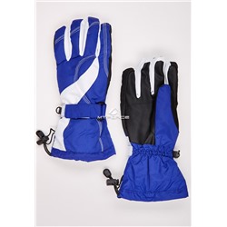 Женские зимние горнолыжные перчатки синего цвета 315S