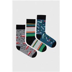 Skarpetki bawełniane męskie w narzędzia (3-pack) kolor multicolor