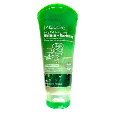 WOKALI, Скраб для тела с экстрактом Английского Огурца England Cucumber Body Scrub Jam, 200 мл