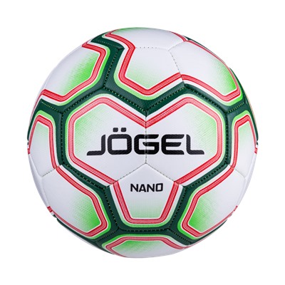 Нарушена упаковка!   Мяч футбольный Nano, №4, белый/зеленый 4680459089403