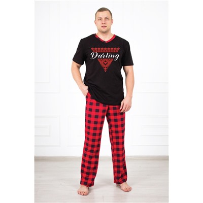 Костюм мужской 748 Дарлинг красный (брюки футболка)