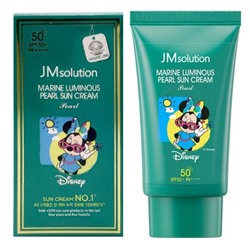 Увлажняющий солнцезащитный крем с жемчугом SPF50+/PA++++ Marine Luminous Pearl Sun Cream Pearl Disney Mini, Jmsolution, 50 мл