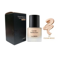 Крем-консилер тональный для лица Cover Perfection Concealer Foundation 1.0 Clear Beige, THE SAEM, 30 мл