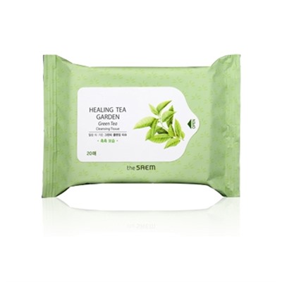 The Saem Healing Tea Garden Green Tea Очищающие салфетки с экстрактом зеленого чая