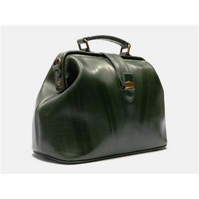 Изумрудная кожаная женская сумка из натуральной кожи «W0023 Emerald»