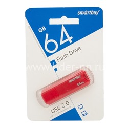 USB Flash  64GB SmartBuy CLUE красный 2.0