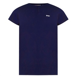 Lee Cooper, Essentials 3 Button T Shirt Mens