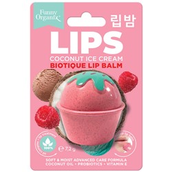 Funny Organix Бальзам для губ увлажняющий COCONUT ICE CREAM Biotique Lip Balm 7,2 г