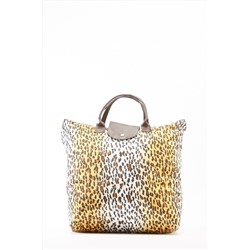 Leopard Print Foldable Shopper Bag