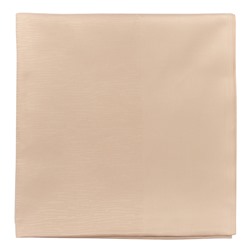 Скатерть жаккардовая бежевого цвета из хлопка с вышивкой из коллекции Essential, 180х180 см