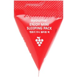 Маска для лица ENJOY MINI SLEEPING PACK, AYOUME, 1 шт.*3 г