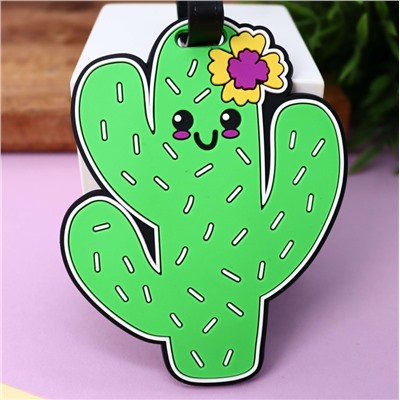 Бирка для багажа «Blooming cactus»