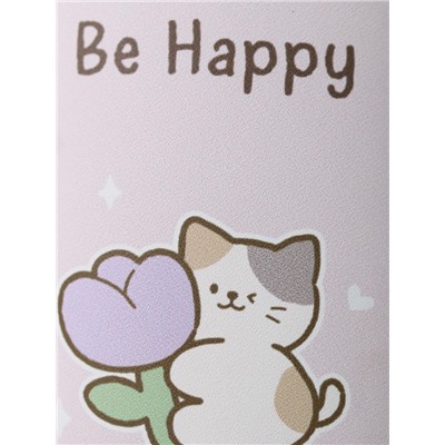 Чехол для очков "Be happy life is good", pink