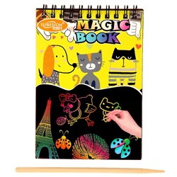 Блокнот-гравюра «Кот и пёс», 10 листов, штихель