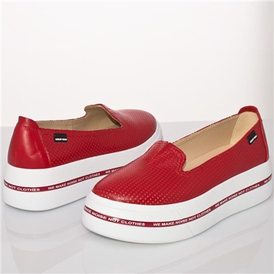 Женские кожаные туфли V.Arimany V1281 Красный: Под заказ