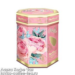 чай чёрный Monzil Королевский букет, Rosy Roses, 300058 розовая банка 100 г.