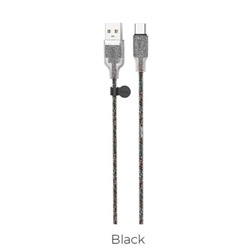 USB кабель для USB Type-C 1.2м HOCO U73 (черный)